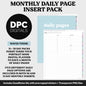 Linked Daily Portrait Digital Planner Insert | Waves | GoodNotes, iPad & Android