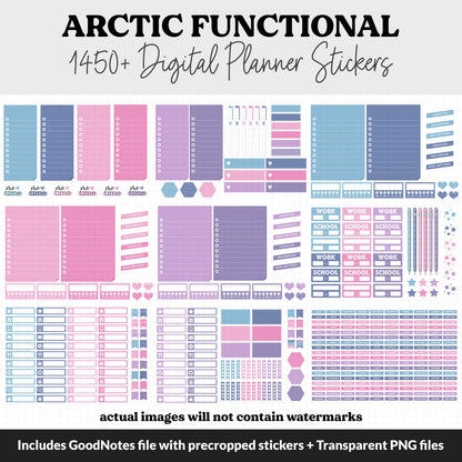 Arctic Functional Digital Sticker Set
