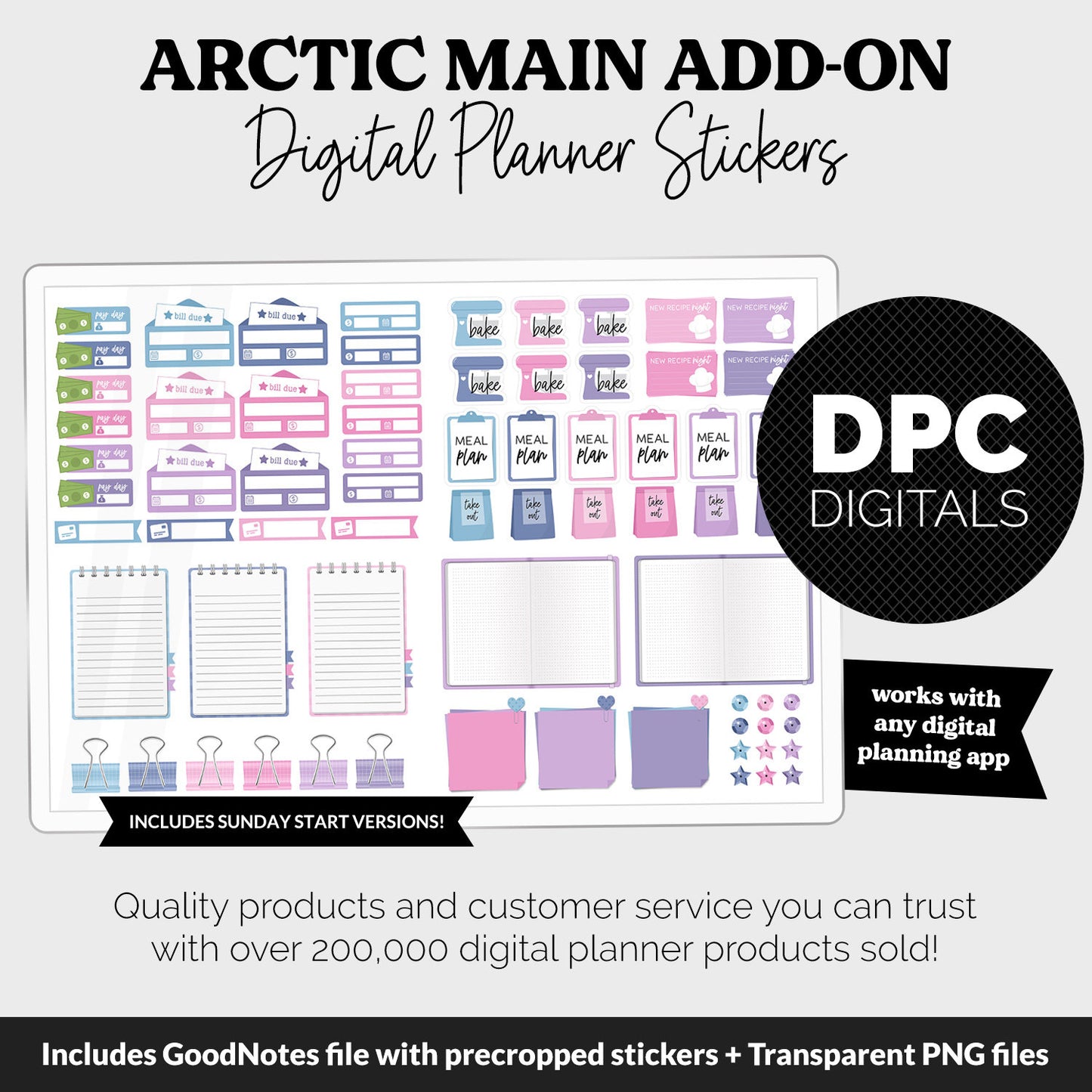Arctic Add-On Digital Stickers