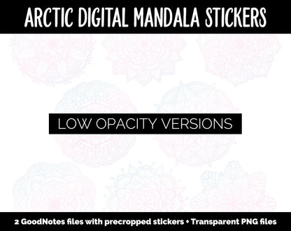 Arctic Mandala Digital Planner Stickers