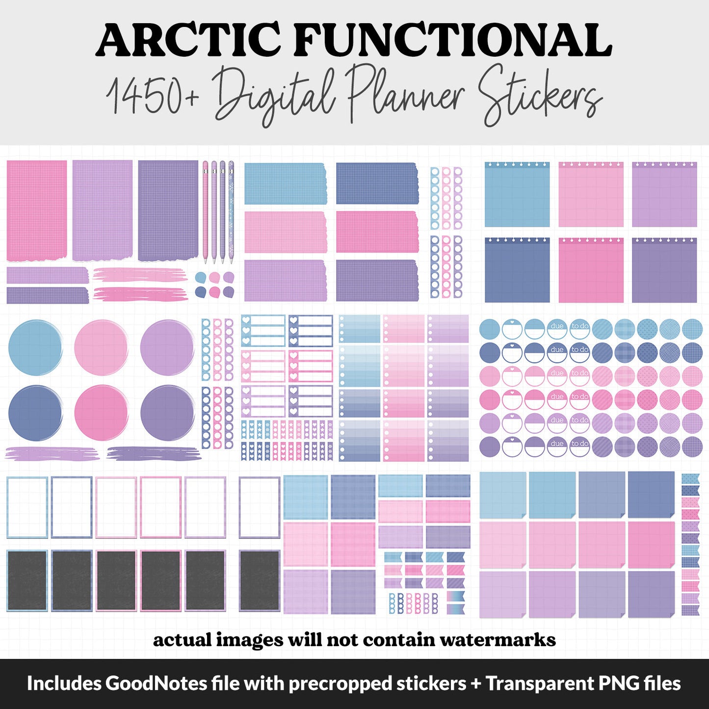 Arctic Functional Digital Sticker Set