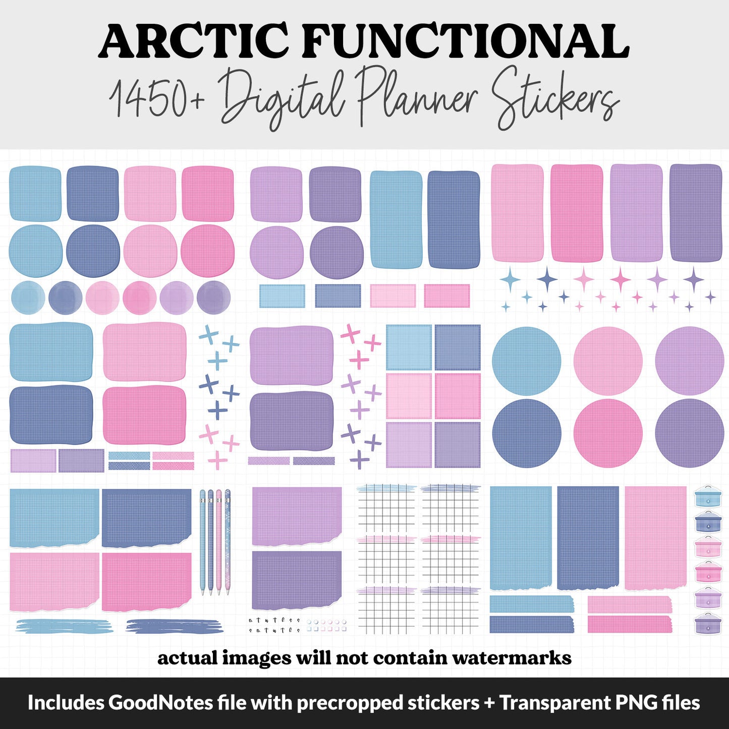 Arctic Functional Digital Sticker Set