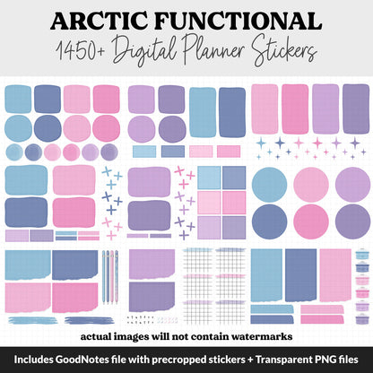 Arctic Functional Digital Sticker Set