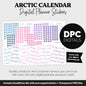 Arctic Calendar Essentials Digital Planner Stickers