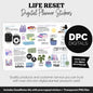 Life Reset Digital Planner Stickers | GoodNotes, iPad and Android | Arctic Theme | January, New Year, Goals, Routine, Home, Health, Finance