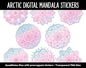 Arctic Mandala Digital Planner Stickers