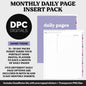 Linked Daily Portrait Digital Planner Insert | Adore | GoodNotes, iPad & Android
