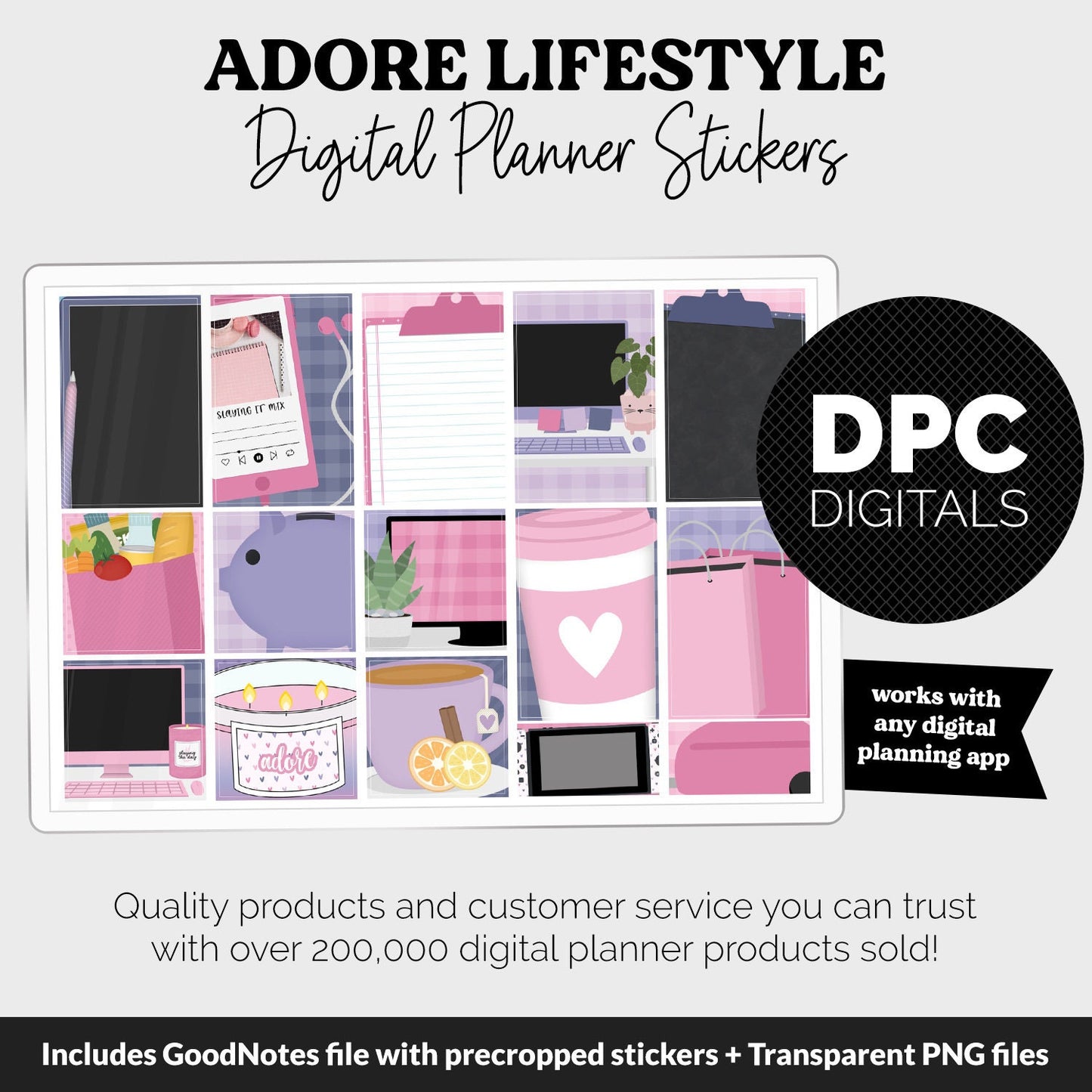 Adore Lifestyle Add-On Digital Stickers