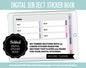 Blank Subject Digital Sticker Books | Adore Theme