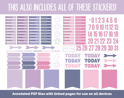 31 Day Digital Journal + Sticker Bundle | Adore Theme