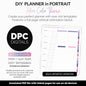 DIY Portrait Digital Planner | Adore Theme | Goodnotes, iPad & Android