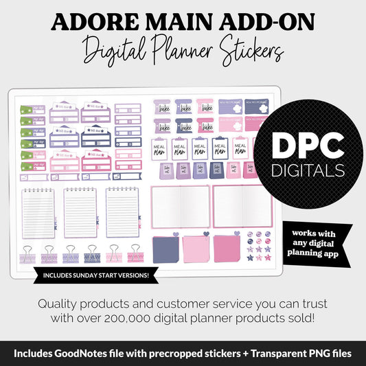 Adore Add-On Digital Stickers