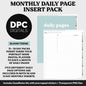 Linked Daily Portrait Digital Planner Insert | Bloom | GoodNotes, iPad & Android