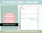 31 Day Digital Journal + Sticker Bundle | Bloom Theme