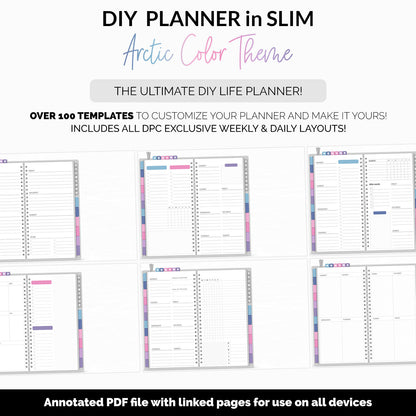 DIY Slim Digital Planner | Arctic Theme | Goodnotes, iPad & Android | Notebook