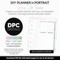 DIY Portrait Digital Planner | Spring Theme | Goodnotes, iPad & Android