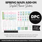 Spring Add-On Digital Stickers | GoodNotes & iPad | Trackers, Budget, Meal Planning, Health, Habits