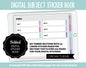 Blank Subject Digital Sticker Books | Dream Theme | Goodnotes, iPad & Android