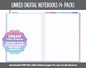 Linked Digital Notebooks 4- Pack | Dream Theme