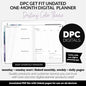 Get Fit One Month Digital Planner | Destiny Theme | GoodNotes, iPad, Android | Workout, Fitness, Health, Wellness, Self-Care