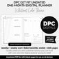 Get Fit One Month Digital Planner | Whiteout Theme | GoodNotes, iPad, Android | Workout, Fitness, Health, Wellness, Self-Care