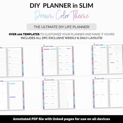 DIY Slim Digital Planner | Dream Theme