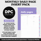 Linked Daily Portrait Digital Planner Insert | Dream Theme