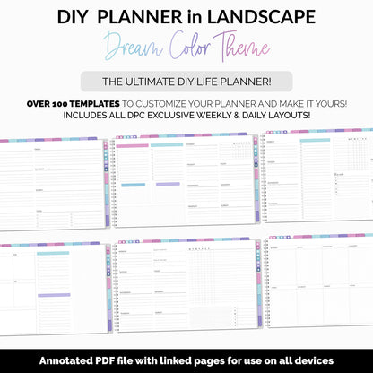 DIY Landscape Digital Planner | Dream Theme