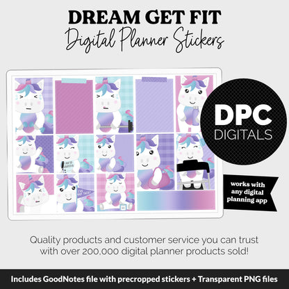 Get Fit Dream Digital Stickers