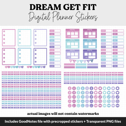 Get Fit Dream Digital Stickers